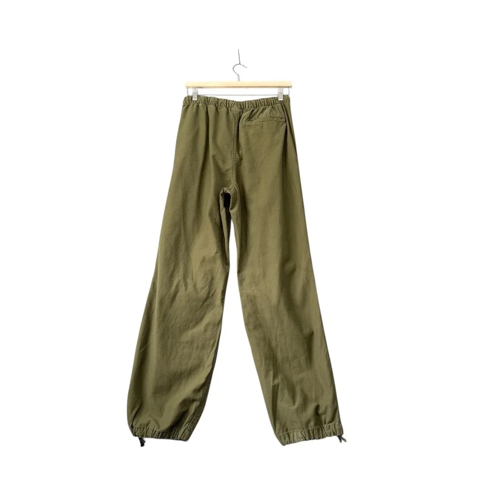 Aritzia | TNA | Olive Green Parachute Cargo Pants Drawstring Utility Size M - Picture 5 of 14